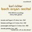 Karl Richter Bach Organ Recital - 1954 Decca Victory Hall, Geneva Recordings