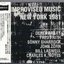 Improvised Music New York 1981