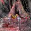 at God's feet