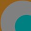 Transposition Gradients In Cyan & Burnt Orange