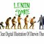 A Clear Digital Illustration Of Darwin Theory
