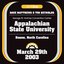 2003-03-29 George M. Holmes Convention Center, Appalachian State University, Boone, NC