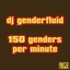 150 genders per minute