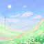 road [street, sun, kitty, moon, tower]
