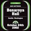 2002-10-24 Benaroya Hall, Seattle, WA