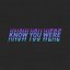 Know You Were