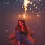 sparks falling down to my feet
