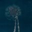 Leaves Painted In A Darker Blue