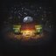 folding chairs on the moon
