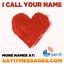 I Call Your Name (I Love You) Girls Names Vol. II