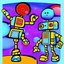 Robots Talking On Robot Planet - Single