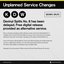 Devinyl Splits: Unplanned Service Changes