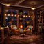 Fall Coffee Shop Bookstore