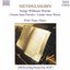 Mendelssohn, Felix: Songs Without Words, Vol. 1