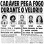 Cadáver Pega Fogo Durante o Velório