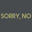 Sorry, No - Single
