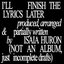 I'll Finish The Lyrics Later