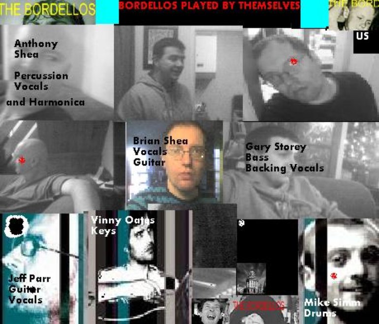 Inside cover to The Bordellos second album Meet The Bordellos 