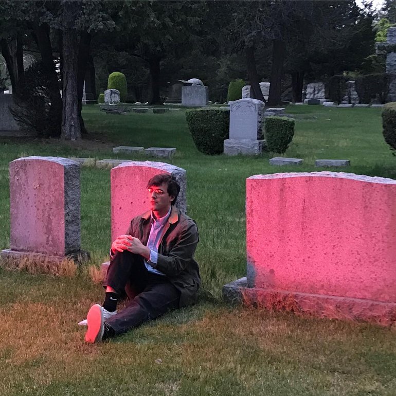 Matt and his pink grave
