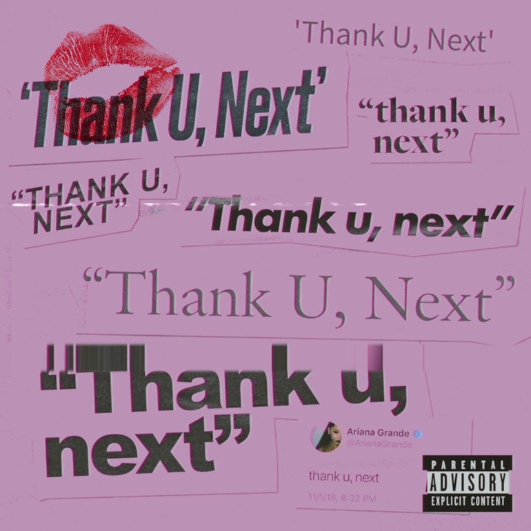 Resultado de imagem para thank u next capa