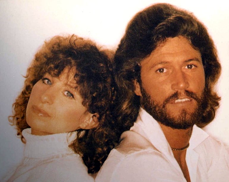 Barbra Streisand And Barry Gibb Live