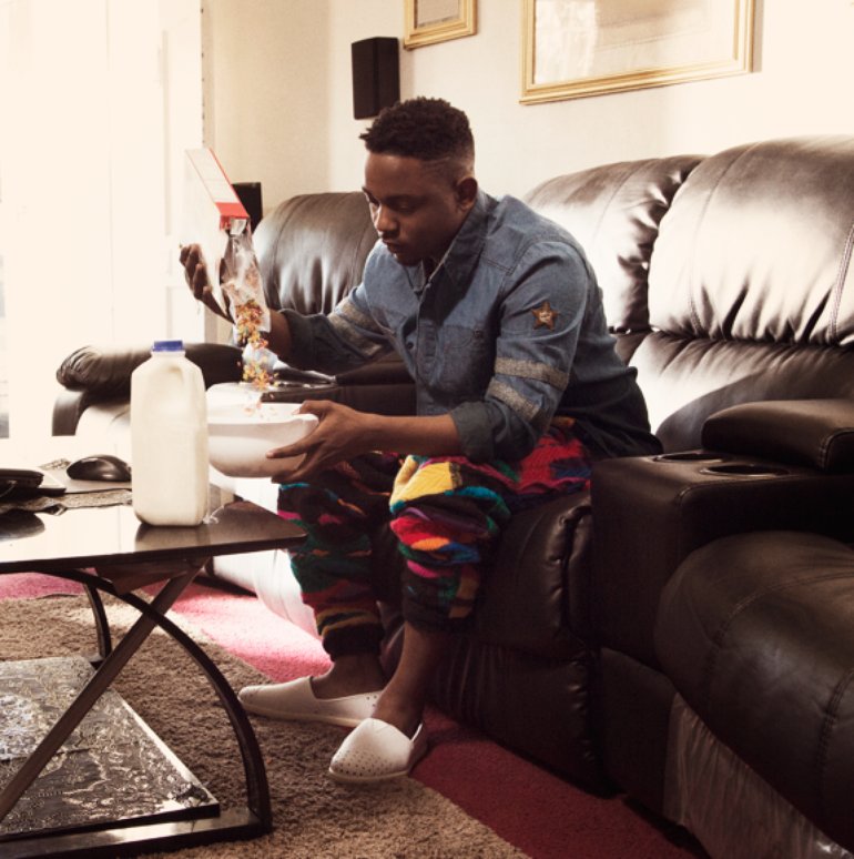 Kendrick Lamar at his mother’s home in Compton, 2012