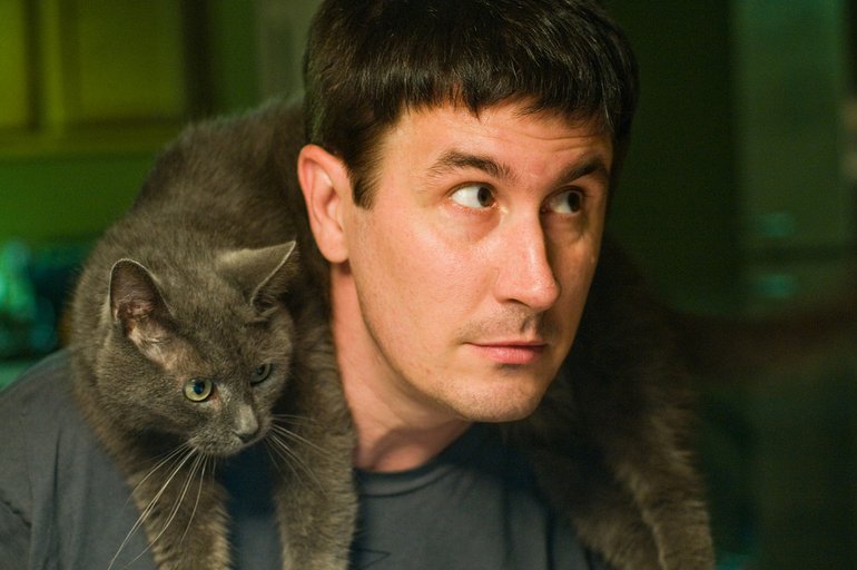 john with cat