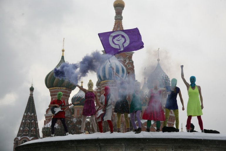 \"Putin got scared\", Red sq., 21st Jan, 2012