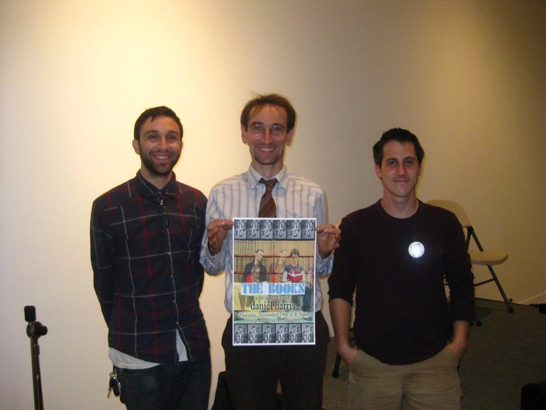 Daniel Harris and The Books post-show together