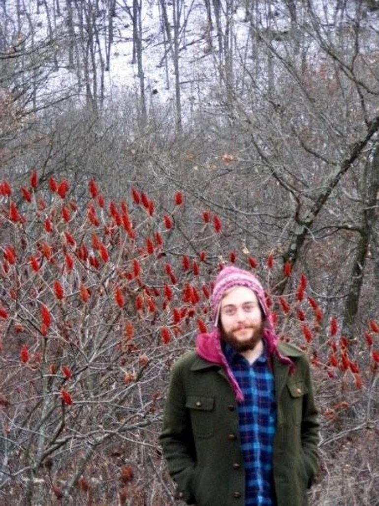 man in woods