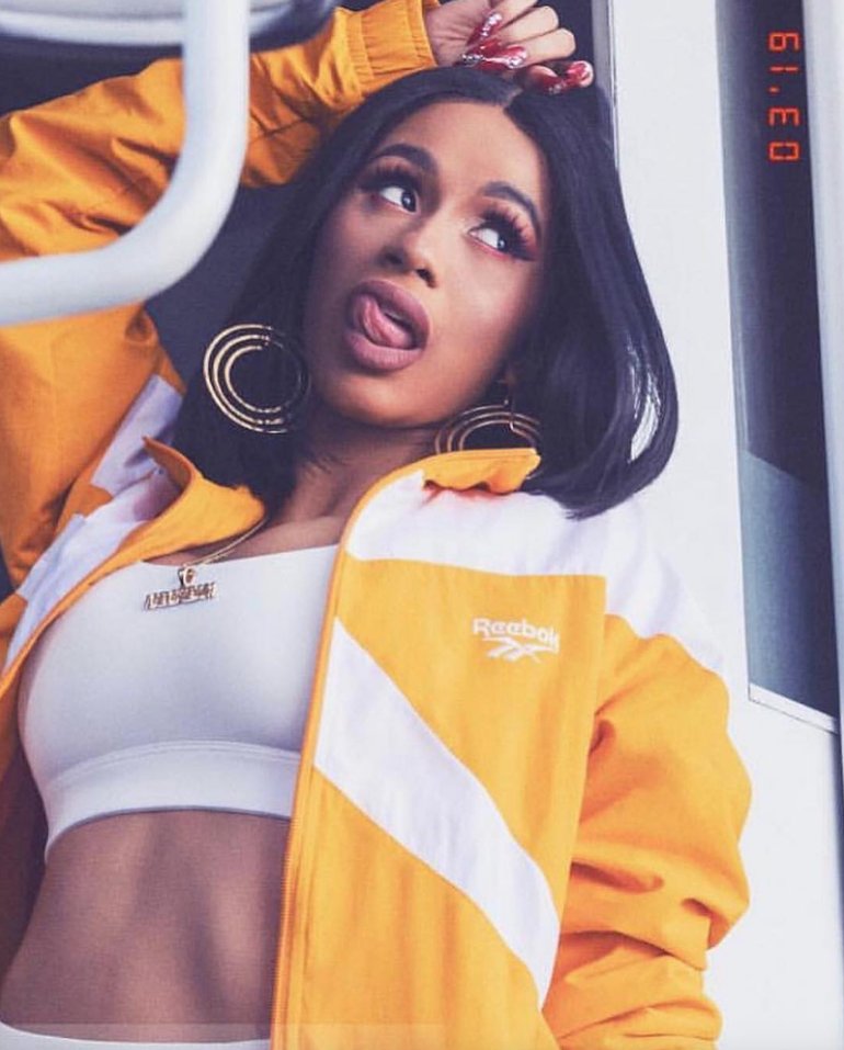 cardi b reebok jacket