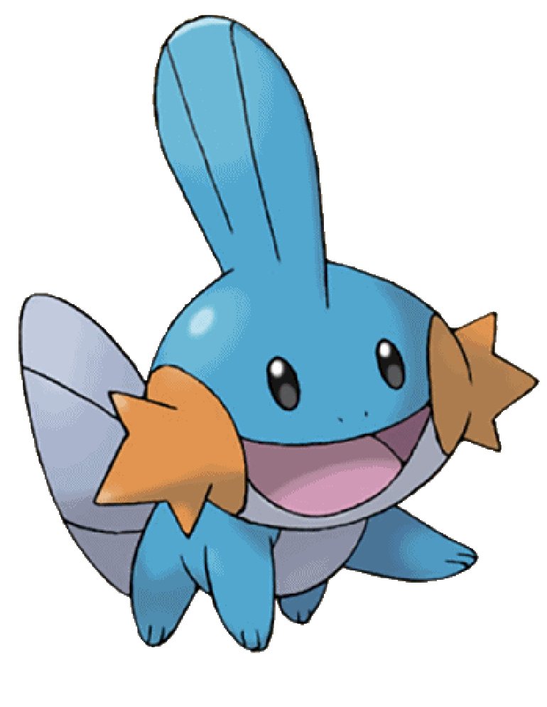 Tazeyo evolves into a Mudkip when wet.