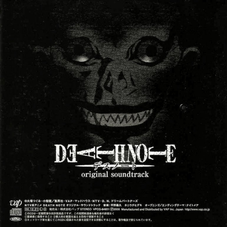Yoshihisa Hirano And Hideki Taniuchi Death Note Original Soundtrack Caratula 1 De 4 Last Fm