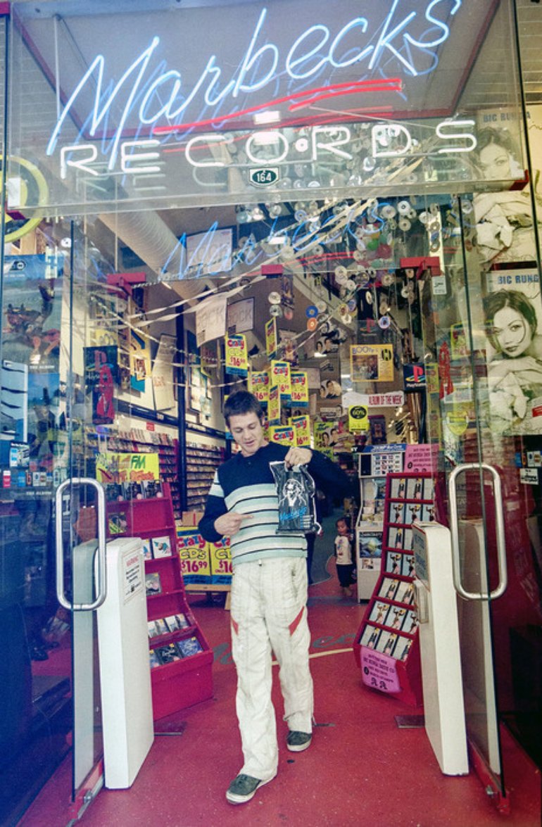 Hanging out at Marbecks Records