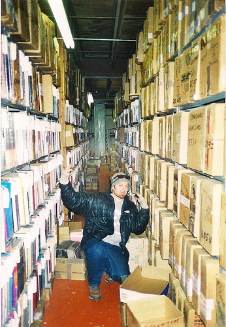 Sub-zero warehousing circa 2000-2001 (note the fingerless gloves!)
