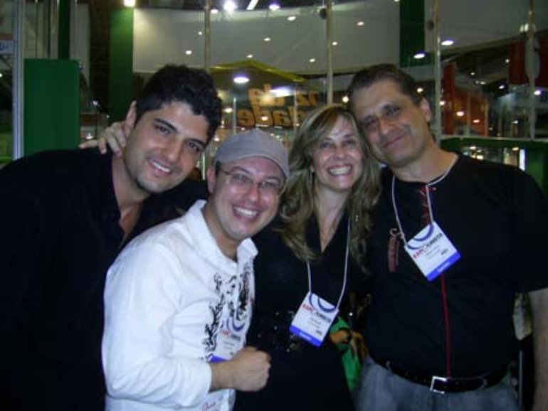 Samuel, Evaristo, Rita e Alberto na EXPO CRISTÃ 2007