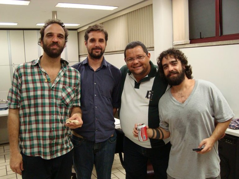 Marcelo Camelo, Alex Werner, Bubu, Barba. 