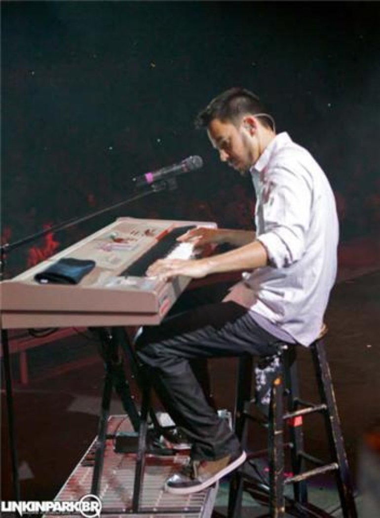 Mike on the piano