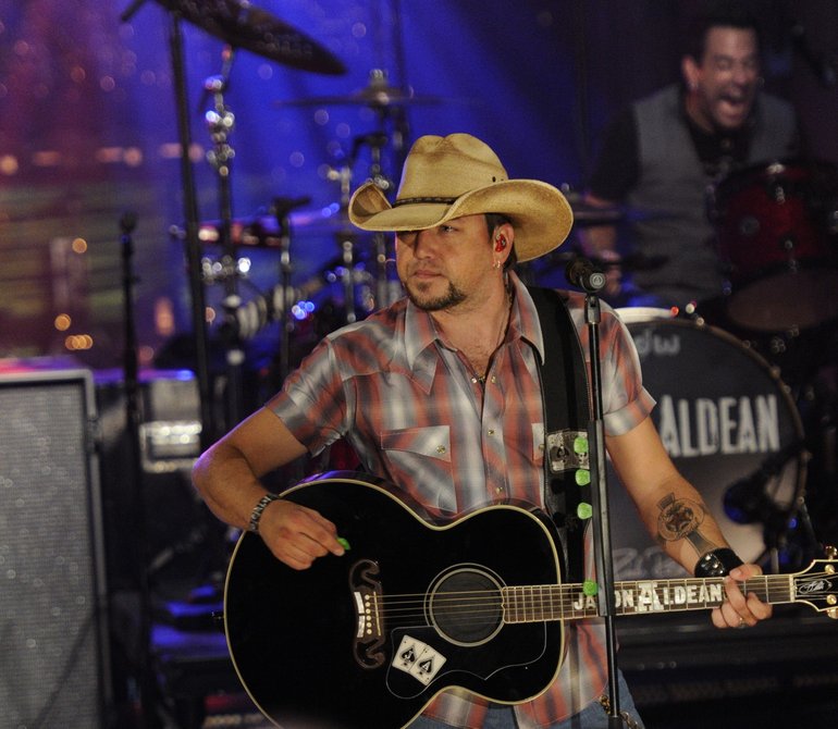 Jason Aldean performs the Live on Letterman webcast concert 9-10-12