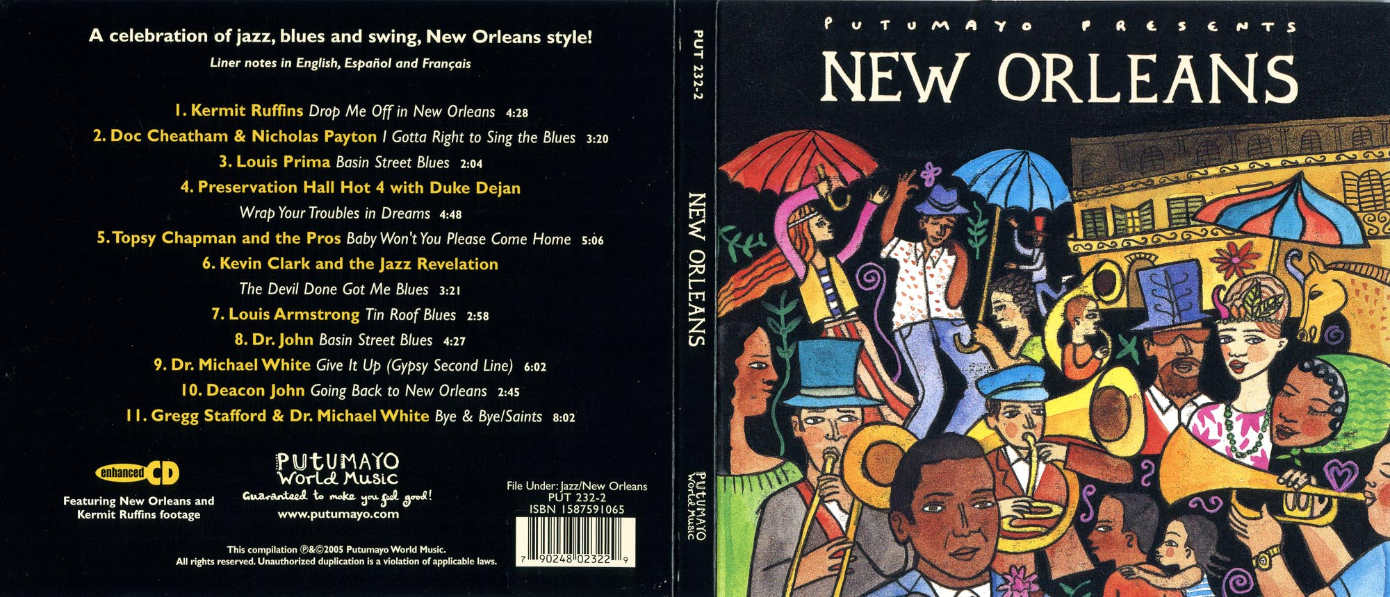 Концерт перевод на английский. Basin Street Blues. Basin Street Blues слушать. Альбом to New Orleans. CD Putumayo presents - New Orleans.