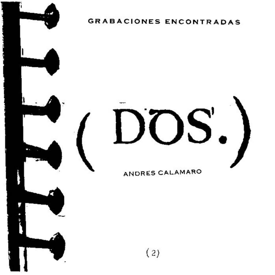 Grabaciones encontradas, volumen dos cover