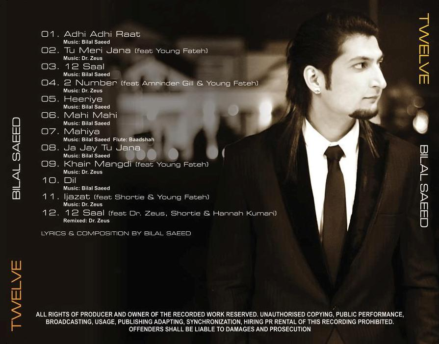 Adhi Adhi Raat Lyrics Chords By Bilal Saeed tablyrics