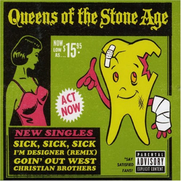 Me sick перевод. Sick, sick, sick Queens of the Stone age. Queens of the Stone age Queens of the Stone age 1998. Queens of the Stone age little sister. Pretty sick обложка альбома.