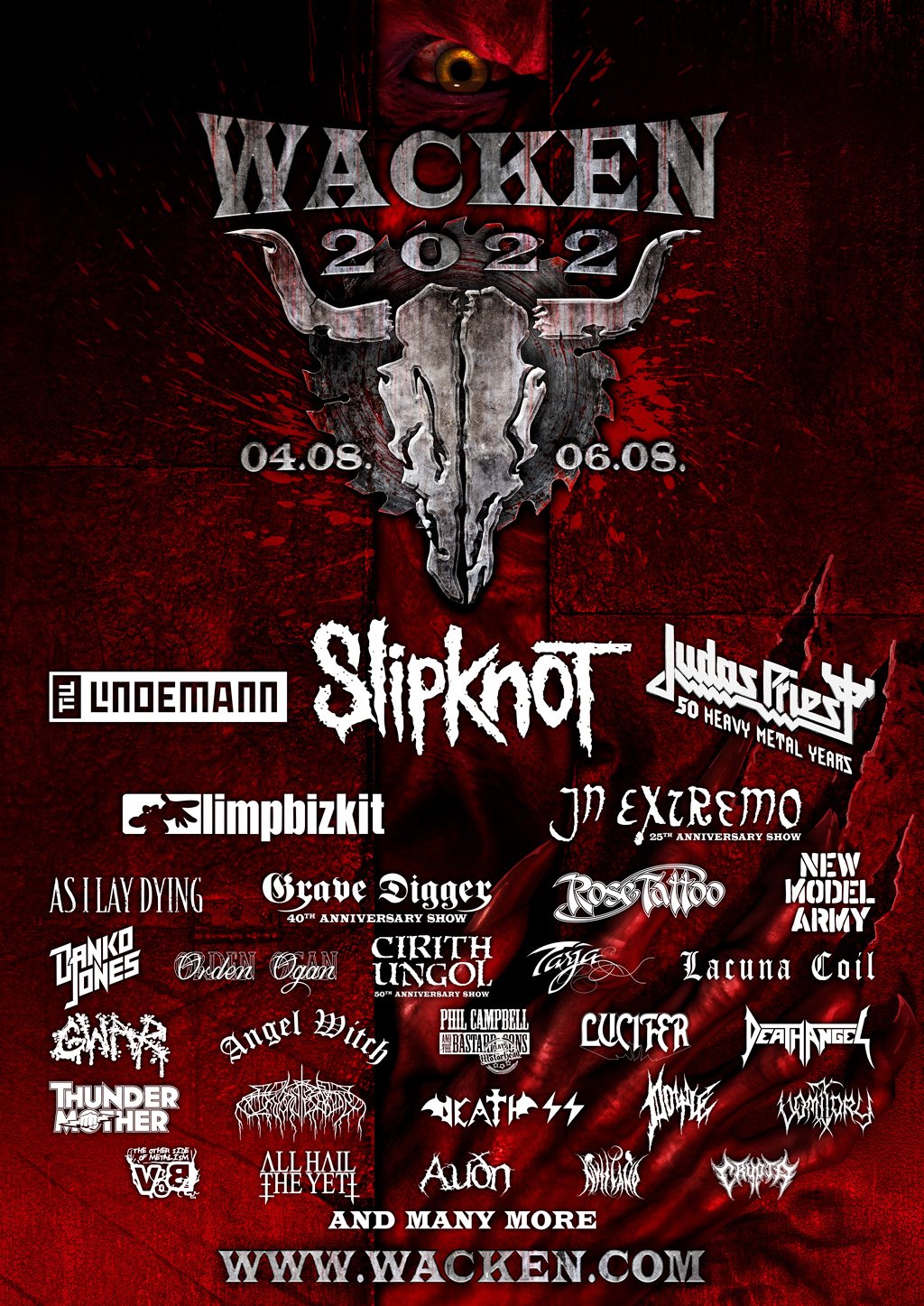 Wacken Open Air 2022 Wacken (Wacken) mekanında 4 Ağu 2022 tarihinde | Last.fm