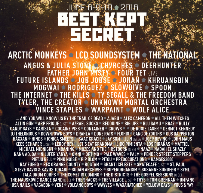 Best Kept Secret 2018. Sede: Beekse Bergen (Hilvarenbeek). Data: 8 Giu 2018  | Last.fm