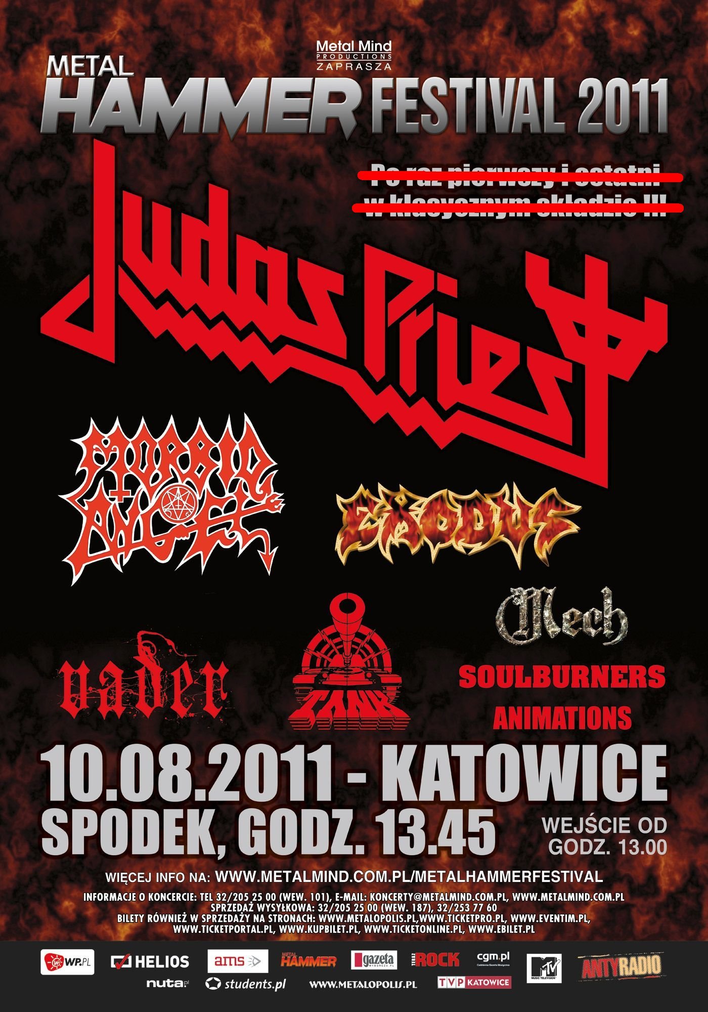 Metal Hammer Festival 2011 at Spodek (Katowice) on 10 Aug 2011 | Last.fm