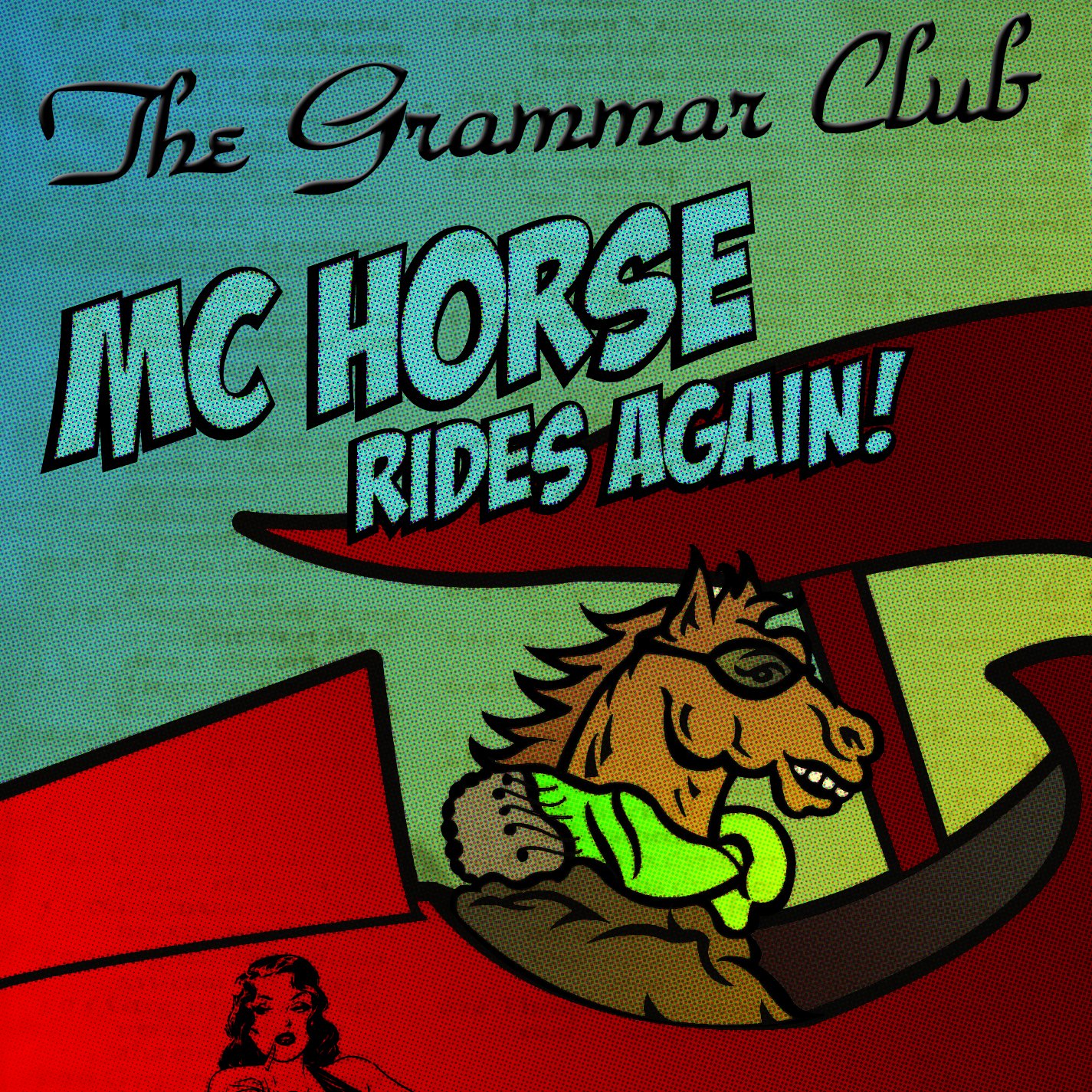 MC Horse. Grammar Club. Клуб грамматики. Grammar Club signs Club.