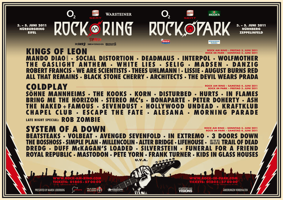 2011年 6月 3日、Nürburgring (Nürburg)にてRock am Ring 2011 | Last.fm