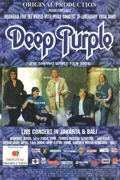 Deep Purple The Bananas World Tour 2004 at Garuda Wisnu Kencana