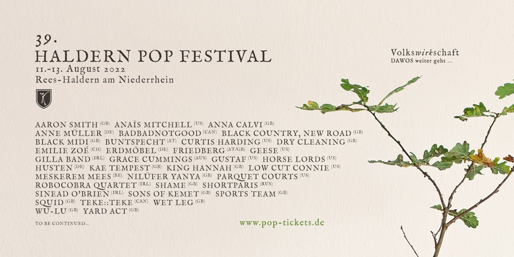 Haldern Pop Festival 2022 at Alter Reitplatz (Haldern) on 11 Aug 2022 |  Last.fm
